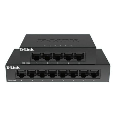 Gigabitový switch, model: 5-Port Gigabit Unmanaged Desktop Switch DGS-105 5portový 1000Mbps D-Link Neřízený