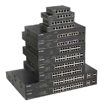 Gigabitový switch, model: 5-Port Gigabit Smart Managed Switch 5portový 1000Mbps D-Link Inteligentní