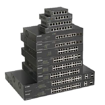 Gigabitový switch, model: 24-Port Gigabit Smart Managed PoE Switch 24portový D-Link Inteligentní Napájení přes síť