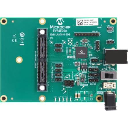 Vyhodnocovací deska pro Ethernet, USB Vyhodnocovací deska EVB-LAN7801-EDS Microchip, klasifikace: Vyhodnocovací deska,