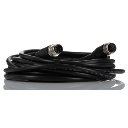 Kabel ovladače snímače, A: Vnitřní, A: Rovný 8, B: Přímý, B: Vnější, 30V 8, IP67, řada: RS PRO RS PRO 5 m