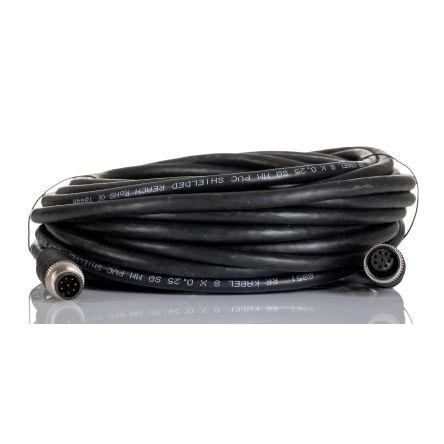 Kabel ovladače snímače, A: Vnitřní, A: Rovný 8, B: Přímý, B: Vnější, 30V 8, IP67, řada: RS PRO RS PRO 10 m