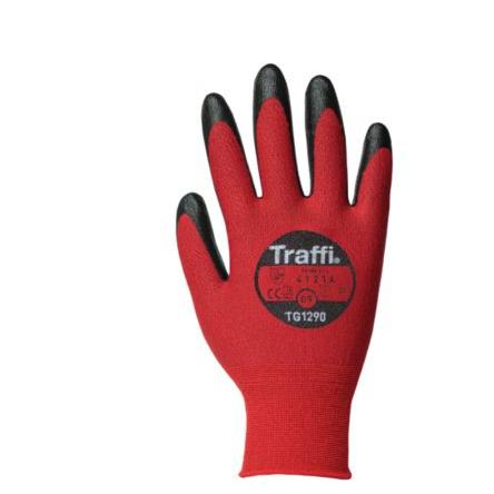 Traffi Rukavice odolné proti proříznutí Červená No Uhlíkové vlákno, Polyester Ano Polyuretan 11