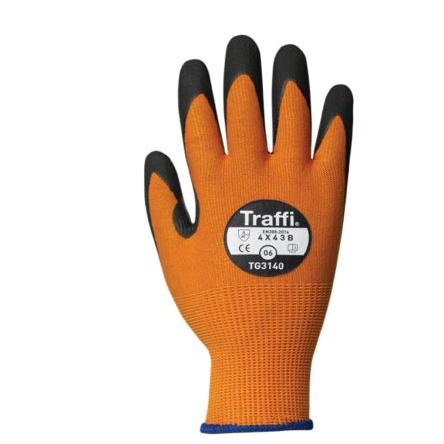 Traffi Rukavice odolné proti proříznutí Žlutá No Nitril, Nylon Ano Ano Ano Nitril 10 TG3140