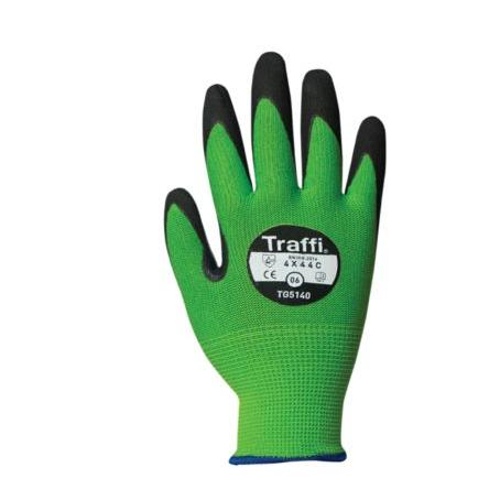 Traffi Rukavice odolné proti proříznutí Zelená No Nitril, Nylon Ano Nitril 8