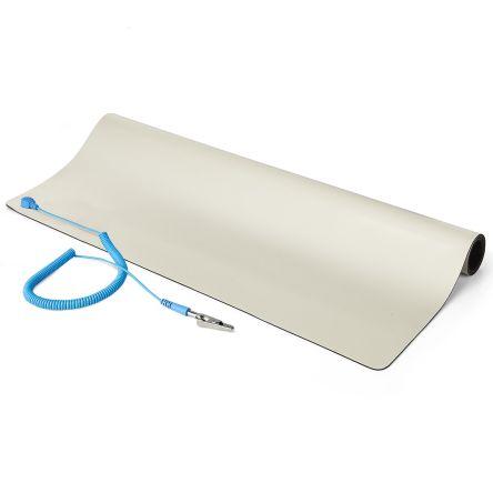 StarTech.com Antistatická rohož, Béžová Sada antistatické pracovní stanice, délka: 600 mm, šířka: 1.2m x 2 mm