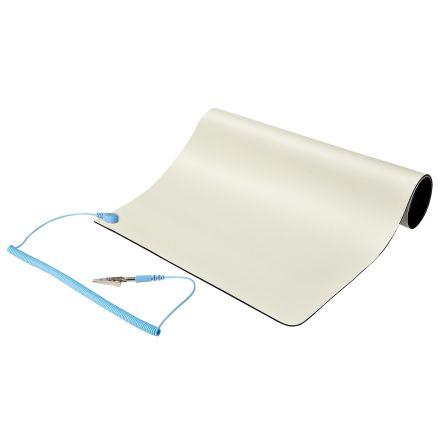 StarTech.com Antistatická rohož, Béžová Sada antistatické pracovní stanice, délka: 460 mm, šířka: 300mm x 2 mm