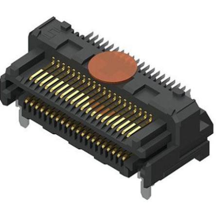 Samtec Konektor PCB, řada: LSHM, Vodič-deska, počet kontaktů: 40, počet řad: 2, rozteč: 0.5 mm, orientace těla: Rovný, 2
