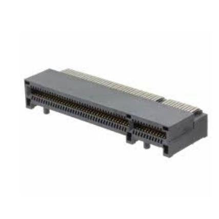 Samtec Hranový konektor, řada: PCIe, rozteč: 1 mm, počet kontaktů: 164, počet řad: 2, orientace těla: Svislé, Průchozí