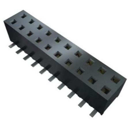 Patice PCB, řada: SSM, orientace těla: Rovný, rozteč: 2.54 mm Vodič-deska, počet kontaktů: 6, počet řad: 2, Povrch
