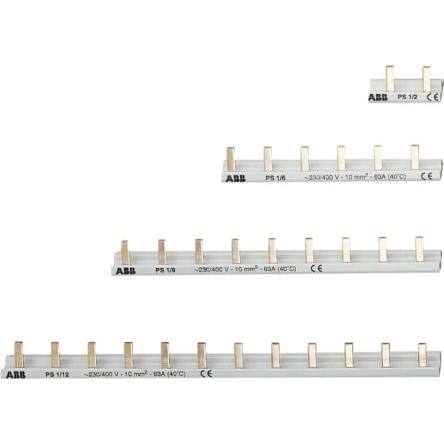 ABB, Přípojnice, pro použití s: Miniaturní jističe, rozsah: Busbars and Accessories (IEC Range)