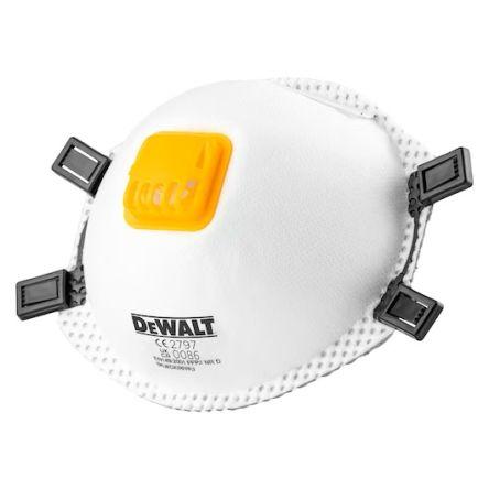 DeWALT Jednorázový respirátor, řada: DXIRFFP3 Lisovaný Ovládání ventilem Nastavitelný nebo fixní FFP3