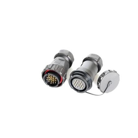 Kulatý konektor, počet kontaktů: 16, Kabel, velikost: Standard RS PRO, pohlaví kontaktu: Samec/samice, orientace těla: