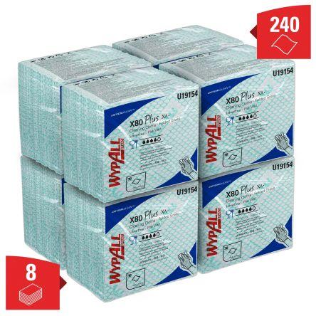 WYPALL Hadry, Wypall X80 Plus Critical Clean, sortiment: X80 Plus, Zelená, Čištění Suché Balení, počet ubrousků: 30 V