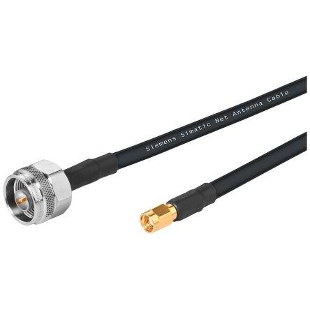 Koaxiální kabel, řada: N Type, RP-SMA IWLAN, Černá RADOX, vnější průměr: 5.5 mm OD 3 m 50 Ω Siemens S koncovkou