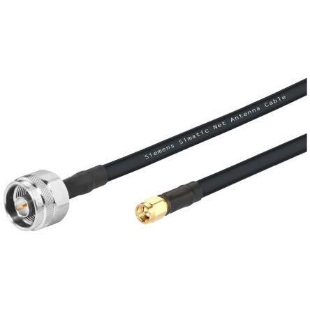 Koaxiální kabel, řada: N Type, SMA IWLAN, Černá RADOX, vnější průměr: 5.5 mm OD 1 m 50 Ω Siemens S koncovkou