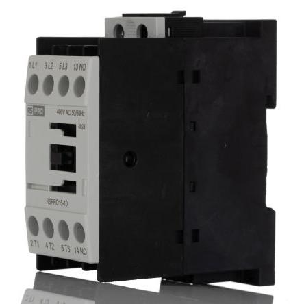 RS PRO 1 NO Stykač napětí ve vinutí 400V ac 3pólový 15 A 690V 7.5 kW s 1 NO kontakty Elektromechanické 3P