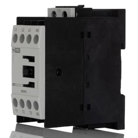 RS PRO 1 NC Stykač napětí ve vinutí 24V ac 3pólový 15 A 690V 7.5 kW s 1 NC kontakty 24V ac Elektromechanické 3P