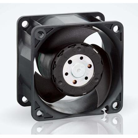 ebm-papst Axiální ventilátor, řada: 600 J, průtok vzduchu: 70 m³/h 7.7 W 24V dc 321 mA IP20 60 mm 60mm 32 mm