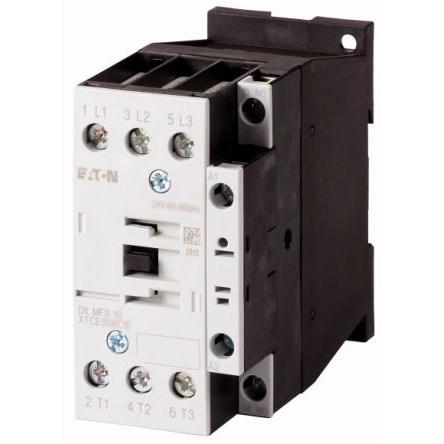 Eaton 1 NO Stykač napětí ve vinutí 110V ac, 120 V ac 3pólový 400V 11 kW s 1 NC kontakty Rezistivní zátěž, Reverzační,