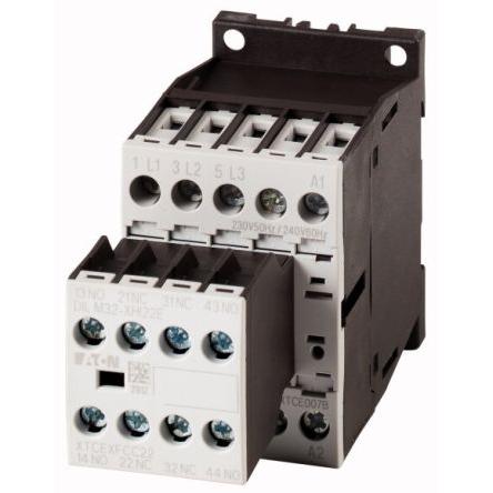 Eaton 2 Stykač napětí ve vinutí 220V ac/dc, 230 V ac/dc 4pólový 400V 63 kW 24V Řízení motoru, Reverzační, rozsah: DILM