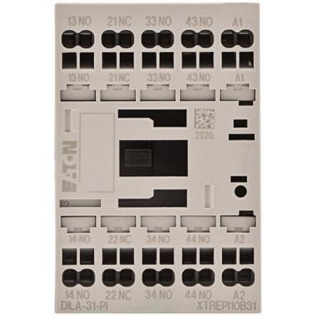 Eaton Relé stykače napětí ve vinutí 24V dc 4 A 690V s 3 NO, 1 NC kontakty 24V dc, rozsah: DILA