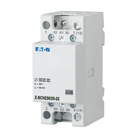 Eaton Instalační stykač napětí ve vinutí 230V ac 3pólový 25 A 440V s 2 NO/2 NC kontakty Reverzační, rozsah: Z-SCH