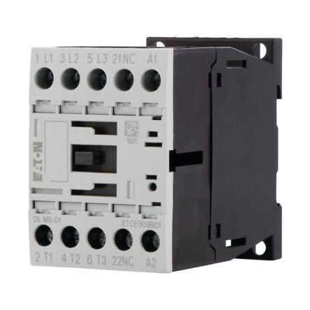 Eaton Stykač napětí ve vinutí 24V 3pólový 400V 4 kW s 1 NC kontakty 24V ac Řízení motoru, Reverzační, rozsah: DILM 3P