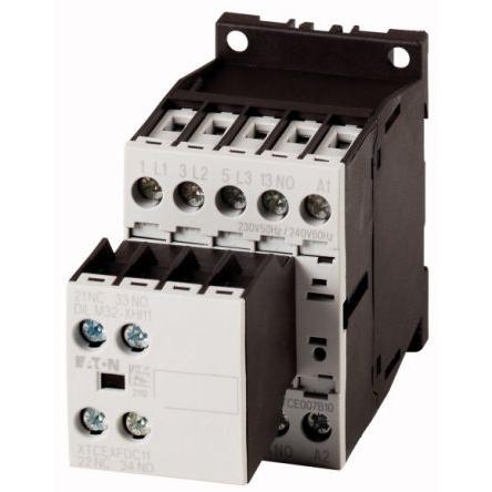 Eaton Stykač napětí ve vinutí 220V ac/dc, 230 V ac/dc 4pólový 400V 14 kW s 1 NO kontakty Řízení motoru, Reverzační,