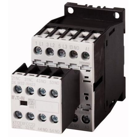 Eaton Stykač napětí ve vinutí 220V ac/dc, 230 V ac/dc 4pólový 9 A 400V 14 kW s 1 NO kontakty Řízení motoru, Reverzační,