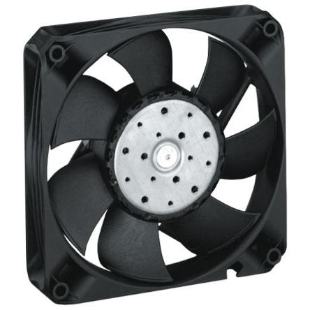 ebm-papst Axiální ventilátor, řada: 4400 F, průtok vzduchu: 225 m³/h 12 W 24V dc IP54, IP68 119 mm 119mm 25 mm
