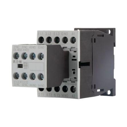 Eaton 3 NO, 2 NC Stykač napětí ve vinutí 220V ac/dc, 230 V ac/dc 3pólový 400V 21 kW s 1 NO kontakty Řízení motoru,
