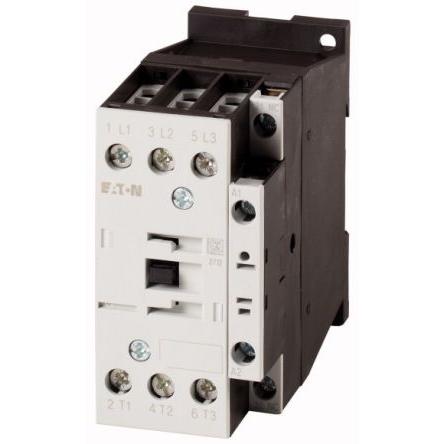 Eaton Stykač napětí ve vinutí 220V ac/dc, 230 V ac/dc 3pólový 18 A 400V 11 kW s 1 NO kontakty Řízení motoru, Reverzační,