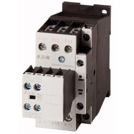 Eaton Stykač napětí ve vinutí 220V ac/dc, 230 V ac/dc 4pólový 32 A 400V 14 kW s 1 NO kontakty 24V dc, 27 V dc Řízení
