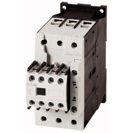 Eaton Stykač napětí ve vinutí 24V dc, 27 V dc 3pólový 50 A 400V 22 kW 24V dc, 27 V dc Řízení motoru, Reverzační, rozsah: