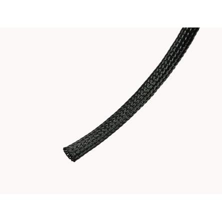 Kabelový návlek Polybutylentereftalát Expanzní poměr Pletený Černá RS PRO 18 mm 100m