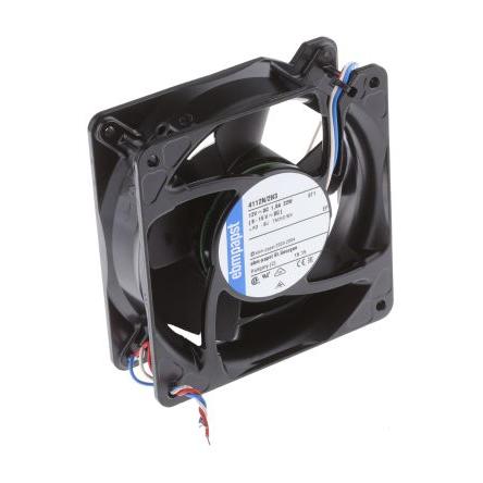 ebm-papst Axiální ventilátor, řada: 4100 NH3 - S-Force, průtok vzduchu: 310 m³/h 21.6 W 12V dc 1.8 A 119 mm 119mm 38 mm
