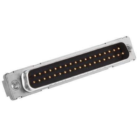 Amphenol Communications Solutions Konektor D-Sub, řada: Delta D, počet kontaktů: 37, orientace těla: Rovný 2.76 mm,