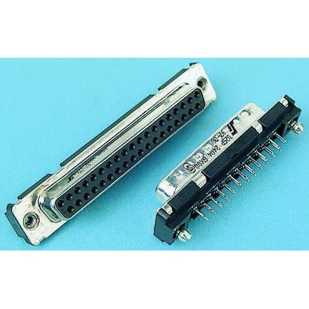 Amphenol Communications Solutions Konektor D-Sub, řada: Delta D, počet kontaktů: 25, orientace těla: Rovný 2.76 mm,