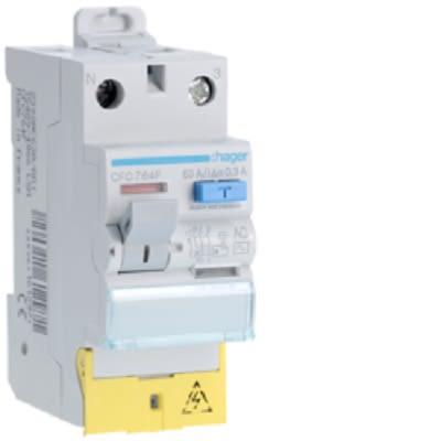 Spínač RCD 2pólový Typ AC 63A 30 mA Hager CFC EN 61008-1