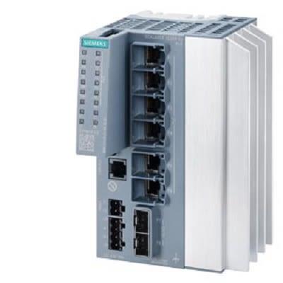 Síťové přepínače 6portový 10000Mbps Siemens Řízený Napájení přes síť Ethernet