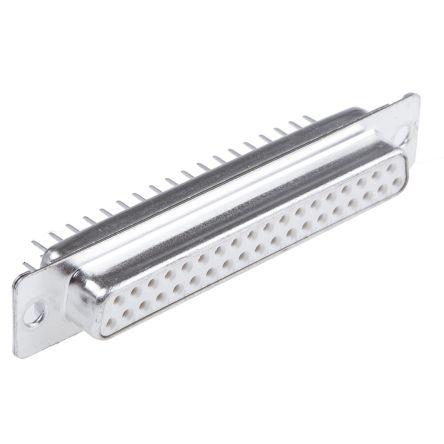 Amphenol Communications Solutions Konektor D-Sub, řada: D, počet kontaktů: 37, orientace těla: Rovný 2.76 mm, Průchozí