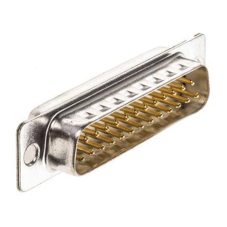 Amphenol Communications Solutions Konektor D-Sub, počet kontaktů: 25, orientace těla: Rovný 2.76 mm, Montáž do panelu
