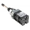 Schneider Electric Joystickový, řada: Harmony XD2 IP65 4osý Páka Pomalé přerušení 3A Šroub 230 V ac SPST 70 °C -25 °C