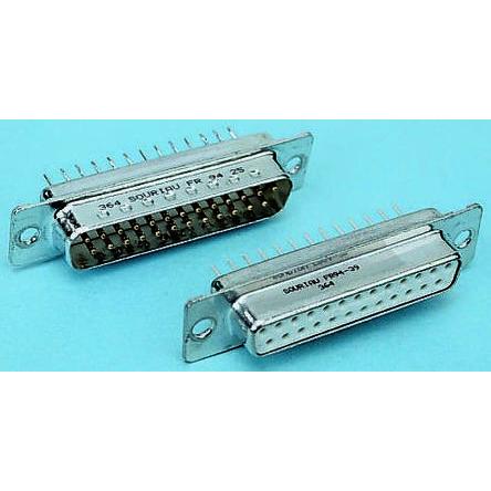 Amphenol Communications Solutions Konektor D-Sub, řada: D, počet kontaktů: 15, orientace těla: Rovný 2.74 mm, Průchozí