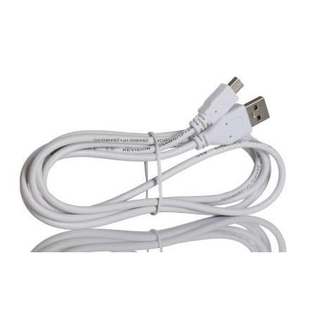 RS PRO Kabel USB do zásuvky IC Vnější, A: USB typu A, 1.8 m Vnější, Bílá, B: Micro USB typ B