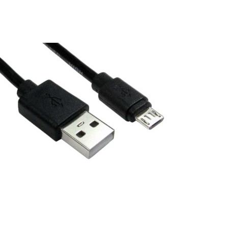 RS PRO Kabel USB do zásuvky IC Vnější, řada: RS PRO, A: USB typu A, 3 m Vnější, Černá, B: Micro USB typ B