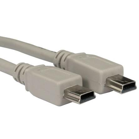 RS PRO Kabel USB do zásuvky IC Vnější, řada: RS PRO, A: Mini USB typu A, 1 m Vnější, Béžová, B: Mini USB typu A