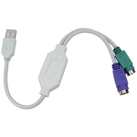 RS PRO USB adaptér Vnitřní, řada: RS PRO, A: USB typu A, 360 mm Vnitřní, Černá, B: PS2