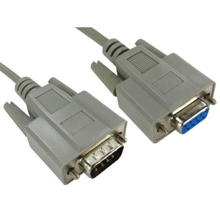 RS PRO Sériový kabel, A: Vnější délka 2 m, A: D-Sub 9pin, B: Vnitřní, B: D9, Polyvinylchlorid